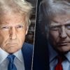 Witte Huis onthult nieuwe versie van portret Trump: andere achtergrond, even strenge blik