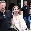 Geri Halliwell-Horner is ever the supportive spouse as she joins husband Christian in Miami ahead of the Grand Prix