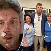 Freddie Flintoff visits the hospital staff that cared for him after his terrifying Top Gear crash as his 'hero' surgeon speaks out on his 'complex' injuries