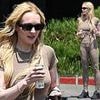 Skinny Lindsay Lohan turns heads in nude look while shopping in Beverly Hills