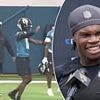 Fans split over Travis Hunter viral clip as Jaguars teammate appears to scold rookie for dancing at practice