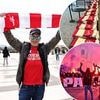 Arsenal warn fans travelling to Paris 'be vigilant' to avoid notorious PSG hooligan attacks after Aston Villa were ambushed... before handing out bright red and white scarves at ticket point