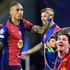 Raphinha breaks Lionel Messi's long-standing Barcelona record in the Champions League - as Brazilian's brilliant season continues during semi-final showdown against Inter Milan